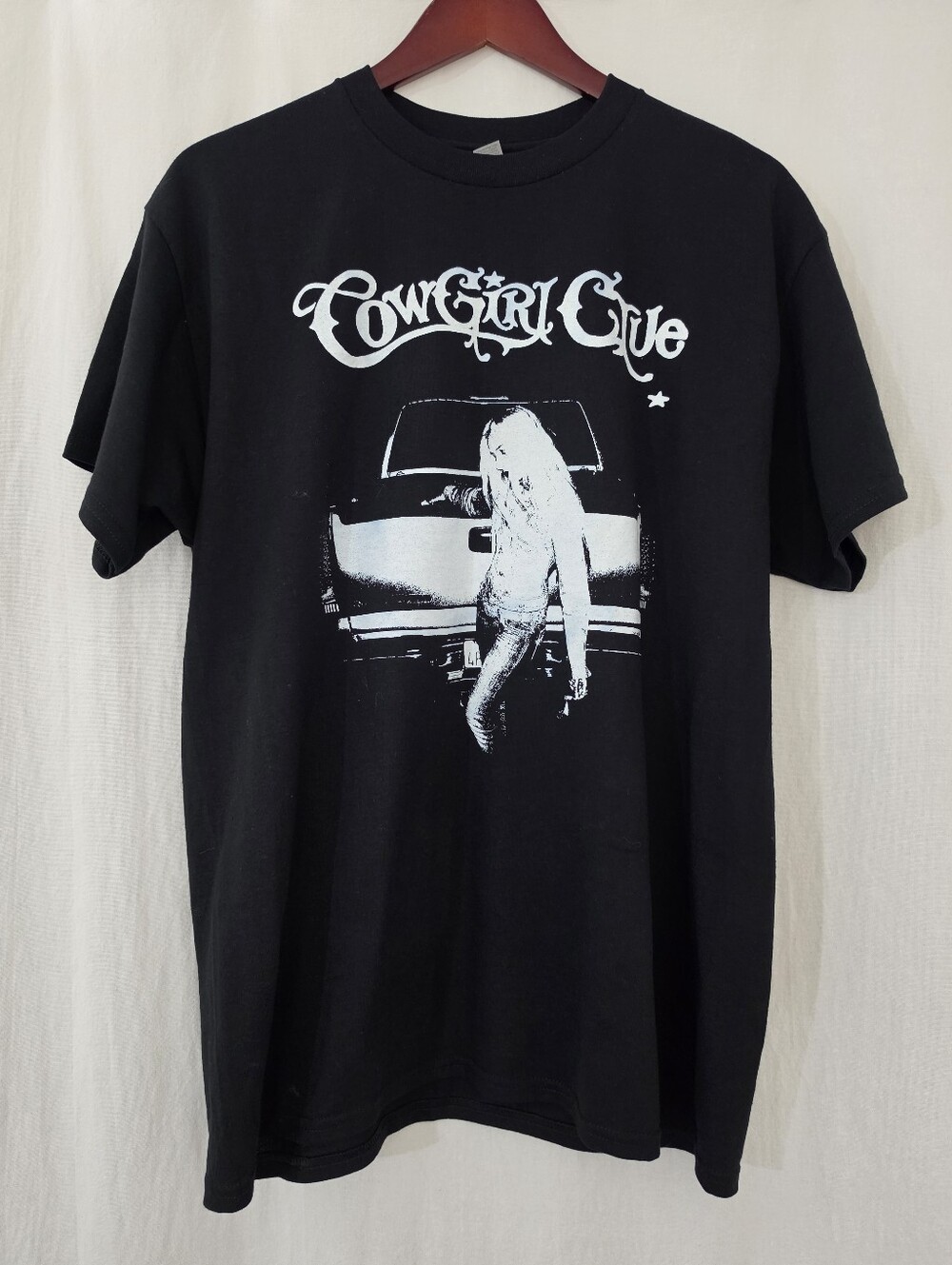 CowGirl Clue Rodeo Star Tour 2023 Graphic Tee in Black & White Women's Size L
